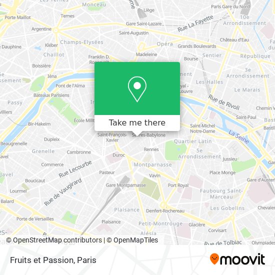 Fruits et Passion map