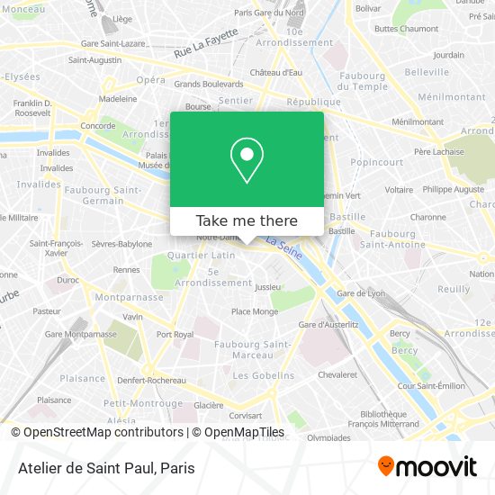 Atelier de Saint Paul map