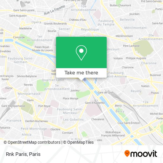 Mapa Rnk Paris