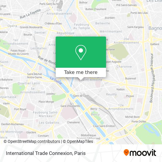 International Trade Connexion map