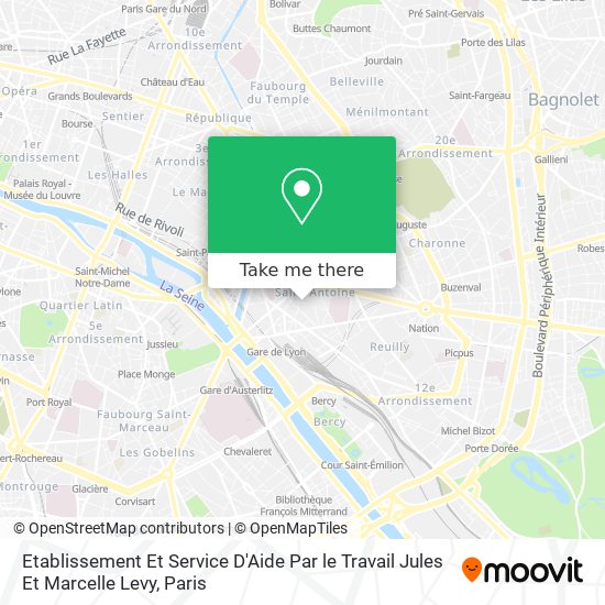 Etablissement Et Service D'Aide Par le Travail Jules Et Marcelle Levy map
