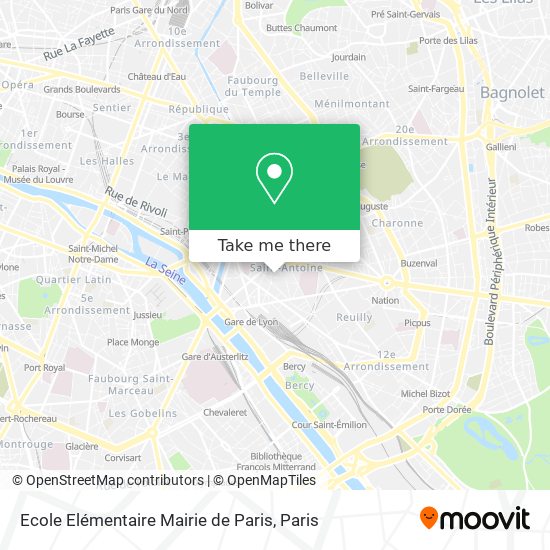 Ecole Elémentaire Mairie de Paris map