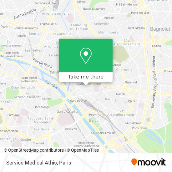 Service Medical Athis map