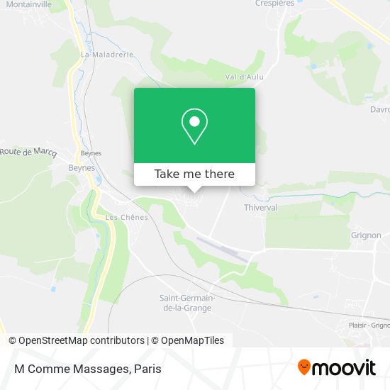 M Comme Massages map