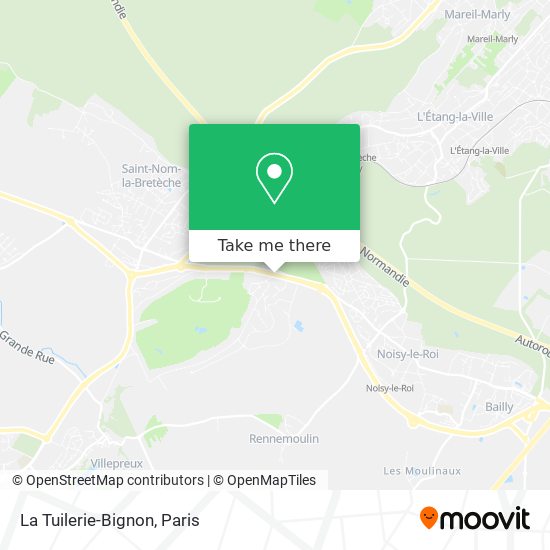 La Tuilerie-Bignon map