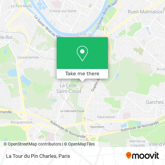 Mapa La Tour du Pin Charles