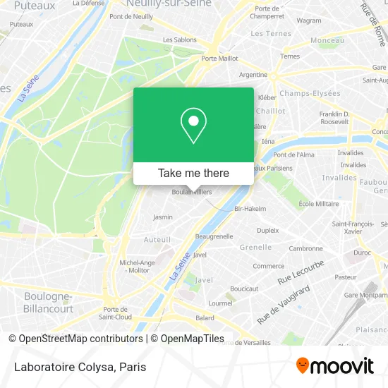 Laboratoire Colysa map