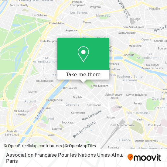 Association Française Pour les Nations Unies-Afnu map