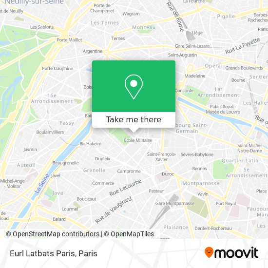 Eurl Latbats Paris map