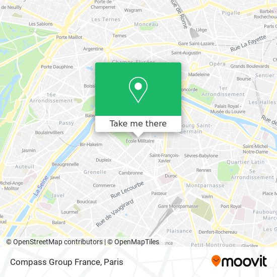 Mapa Compass Group France