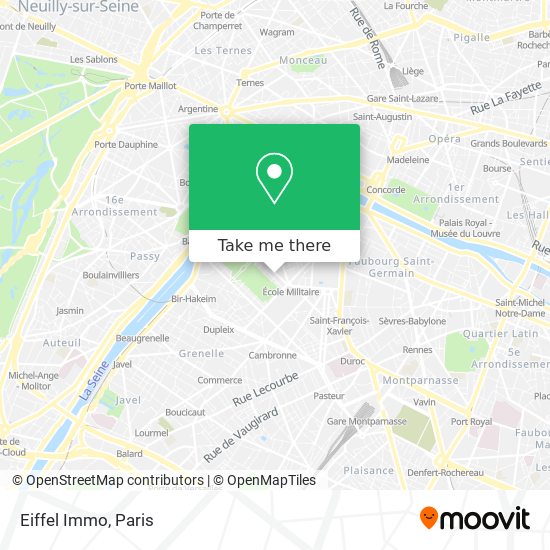 Eiffel Immo map