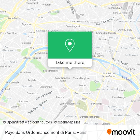 Mapa Paye Sans Ordonnancement di Paris