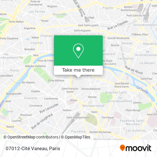 Mapa 07012-Cité Vaneau