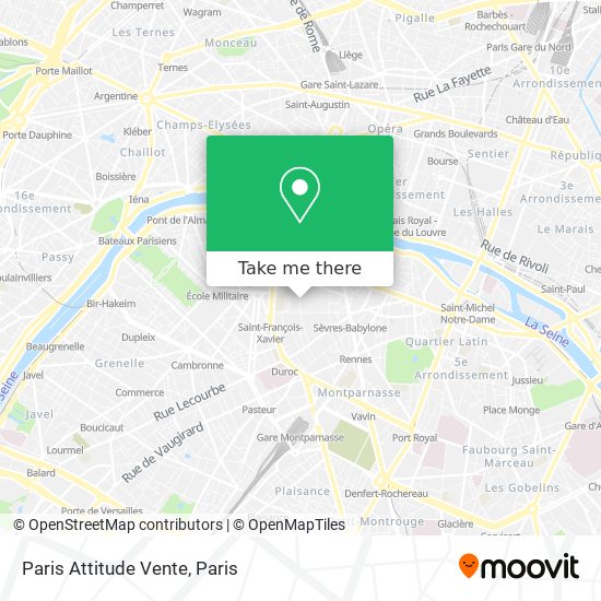 Paris Attitude Vente map