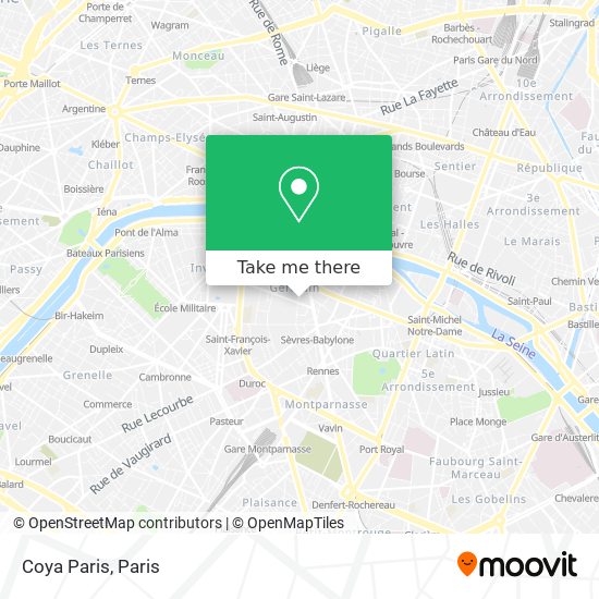 Mapa Coya Paris