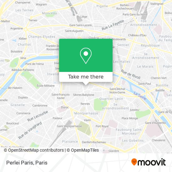 Perlei Paris map