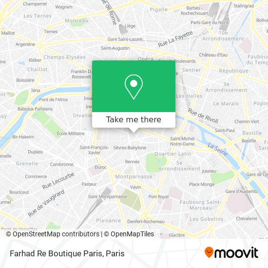 Mapa Farhad Re Boutique Paris