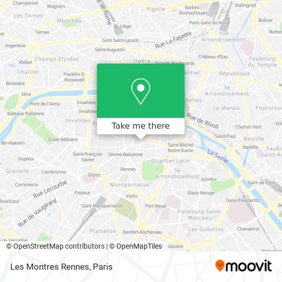 Les Montres Rennes map