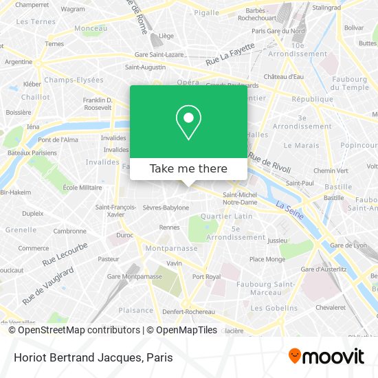 Mapa Horiot Bertrand Jacques