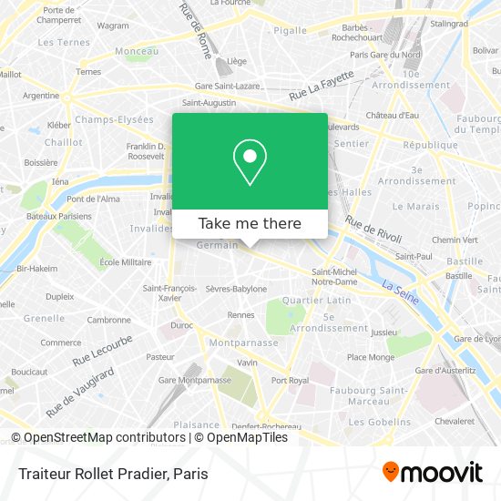 Mapa Traiteur Rollet Pradier