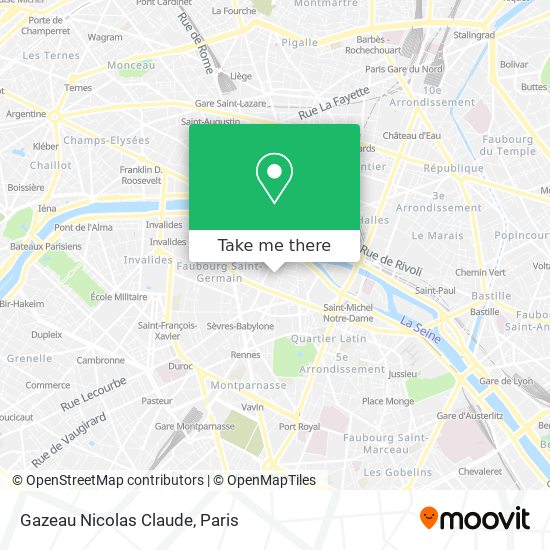 Mapa Gazeau Nicolas Claude