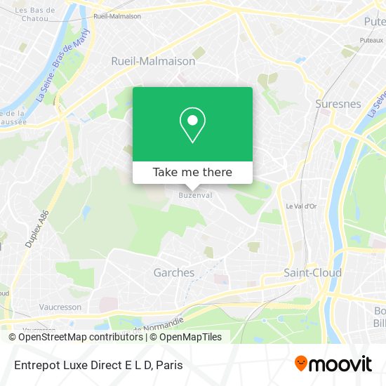 Entrepot Luxe Direct E L D map