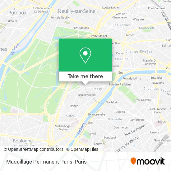 Mapa Maquillage Permanent Paris