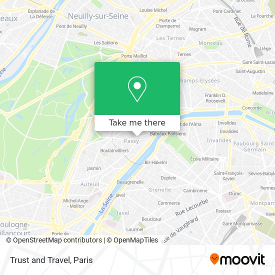 Trust and Travel map