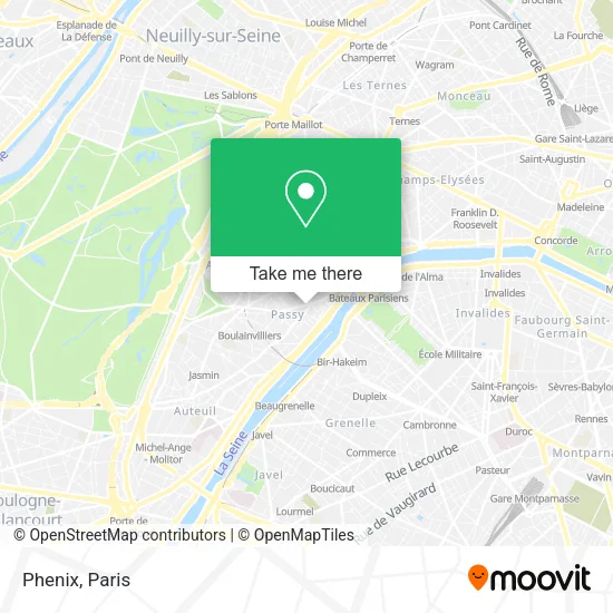 Phenix map