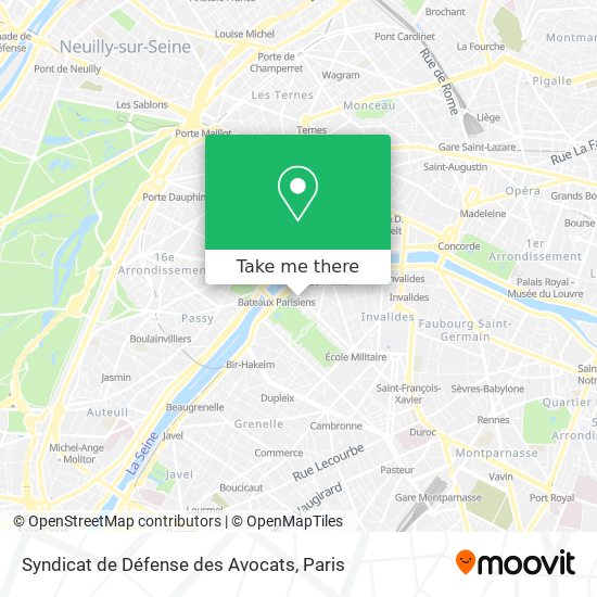 Syndicat de Défense des Avocats map