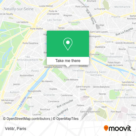 Vélib' map
