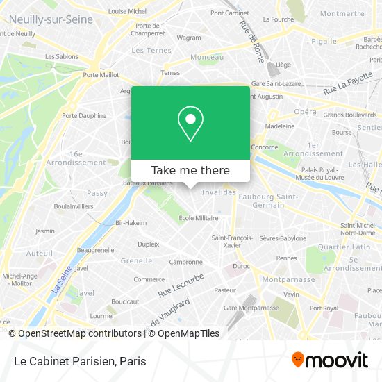 Mapa Le Cabinet Parisien