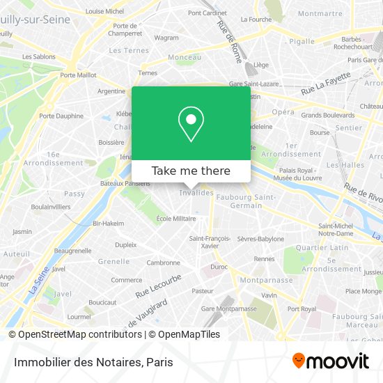 Immobilier des Notaires map