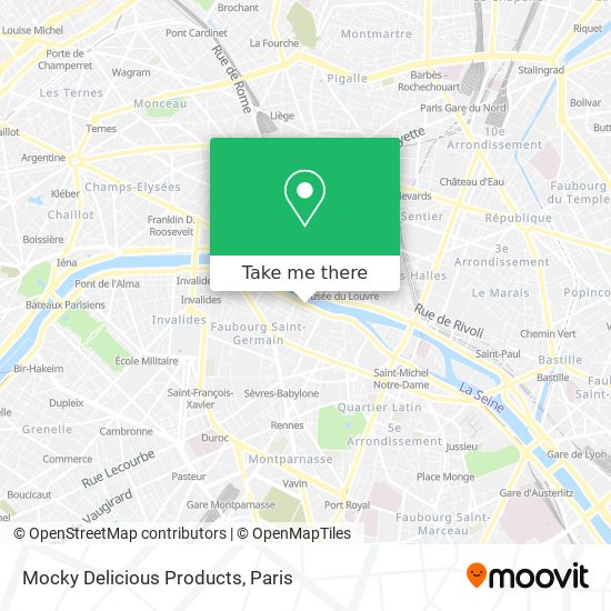 Mocky Delicious Products map