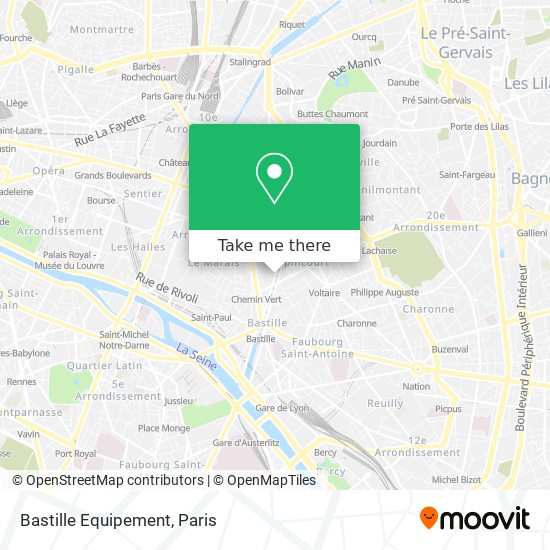 Bastille Equipement map