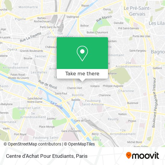 Mapa Centre d'Achat Pour Etudiants