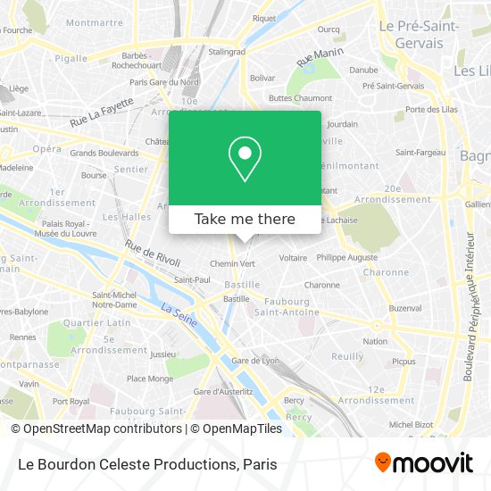 Le Bourdon Celeste Productions map