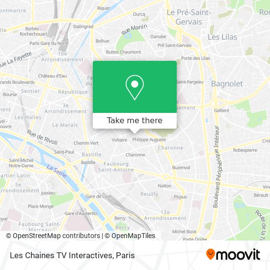Les Chaines TV Interactives map
