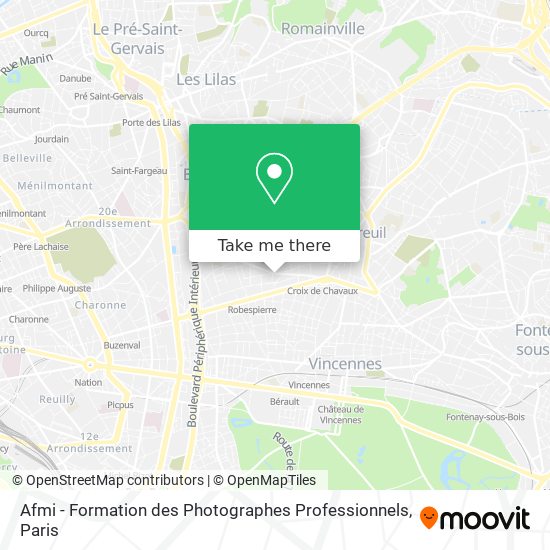 Afmi - Formation des Photographes Professionnels map