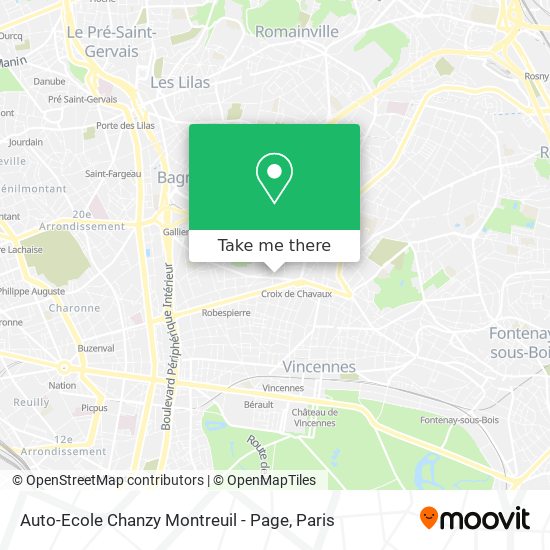Auto-Ecole Chanzy Montreuil - Page map