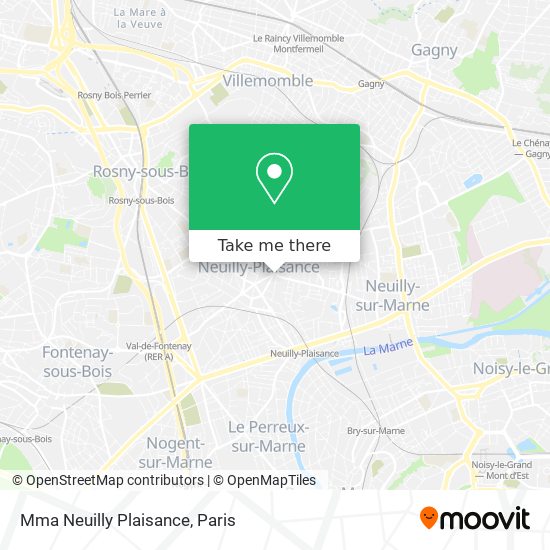 Mma Neuilly Plaisance map