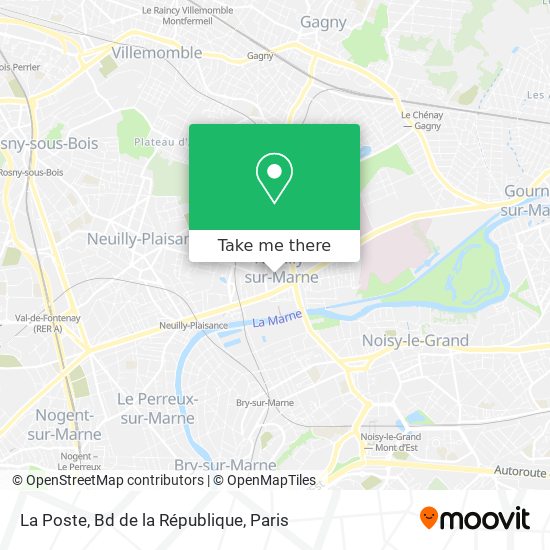 La Poste, Bd de la République map