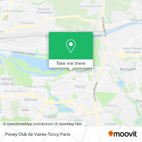 Poney Club de Vaires-Torcy map