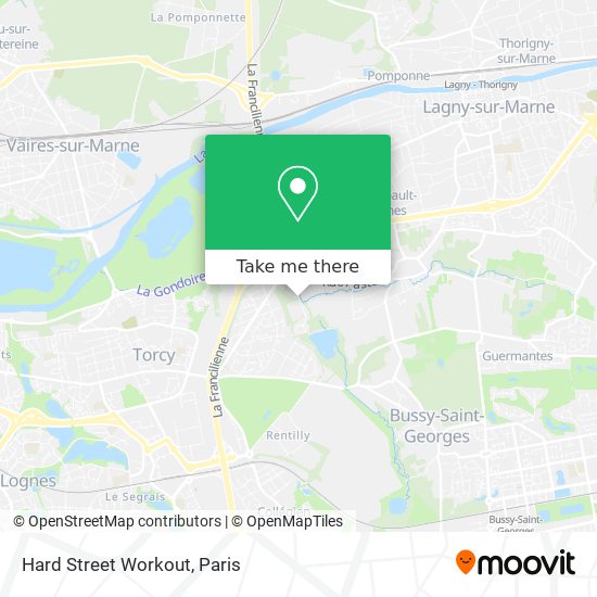 Hard Street Workout map