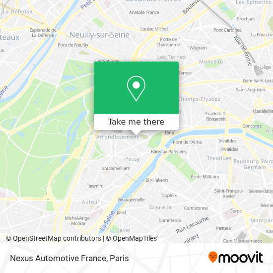 Nexus Automotive France map