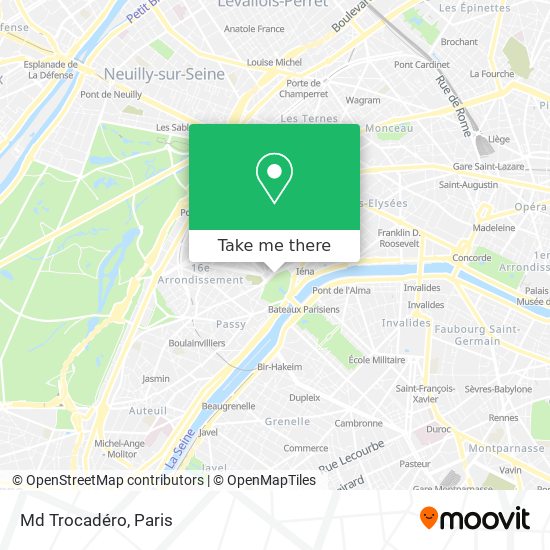 Mapa Md Trocadéro