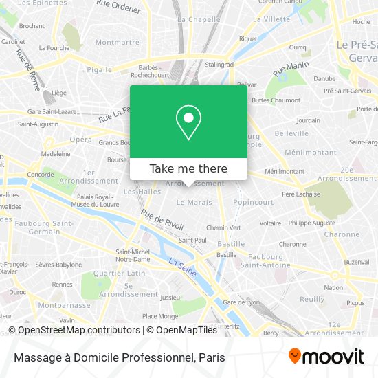 Mapa Massage à Domicile Professionnel