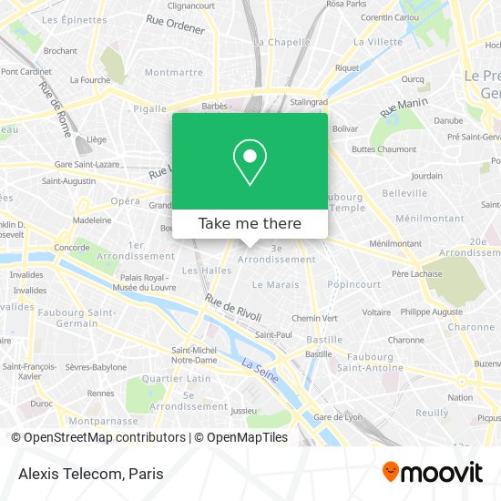 Mapa Alexis Telecom