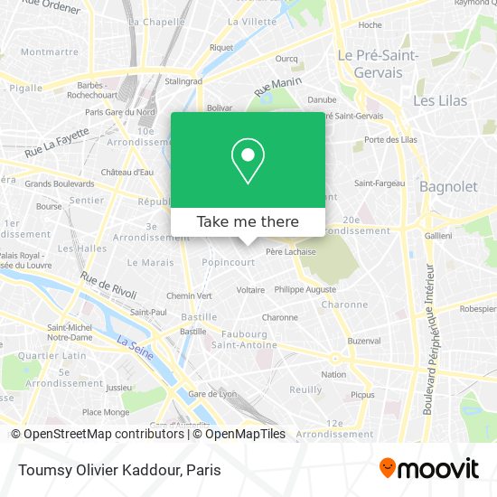 Toumsy Olivier Kaddour map