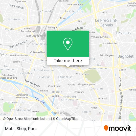 Mobil Shop map